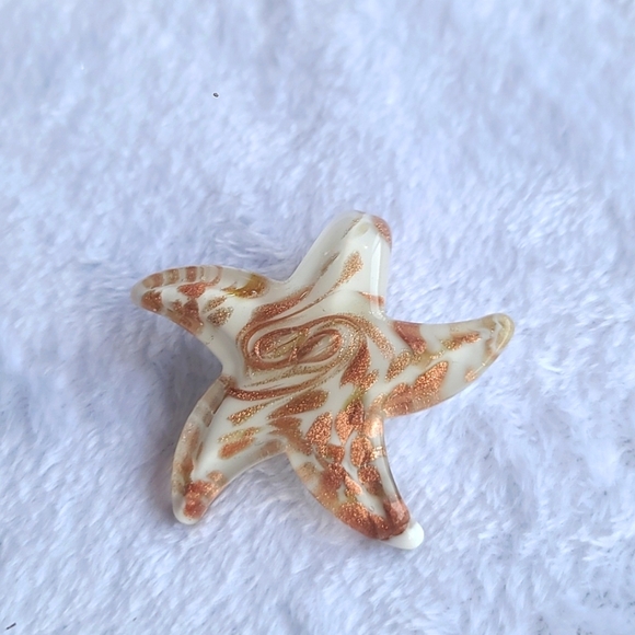 Hand Blown Glass Sea Star Pendants and Earrings - Picture 4 of 5